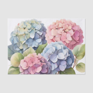 Papier Mousseline Fleurs Pastel Hydrangea Délicieuses