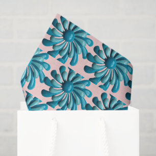 Papier Mousseline Fleurs rétro MOD - Mariage de jardin printemps été