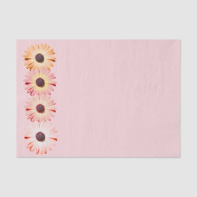 Papier Mousseline Fleurs sauvages Montana En Papier Tissu Rose (Recto)