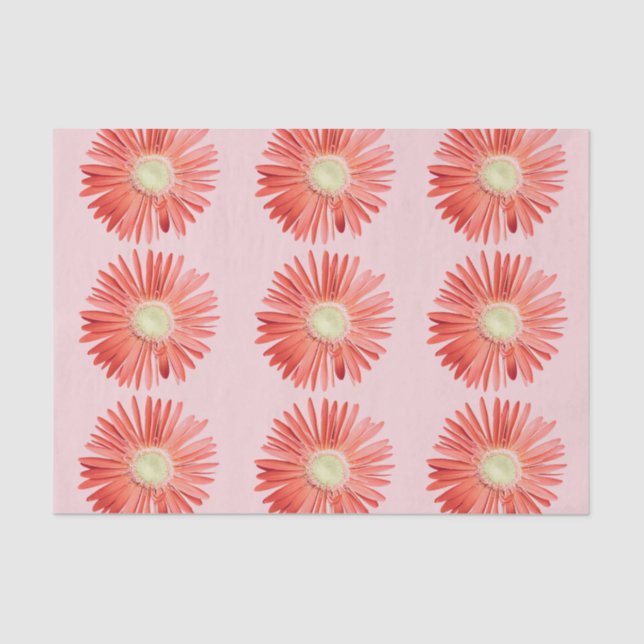 Papier Mousseline Fleurs sauvages Montana En Papier Tissu Rose (Recto)