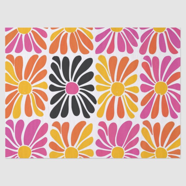 Papier Mousseline Fleurs super de Boho (Recto)