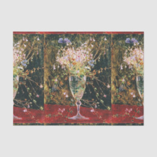 Papier Mousseline Fleurs Vintages bleu Maria Wiik Linnea Borealis