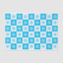 Flocon de neige et Motif de neige (bleu)