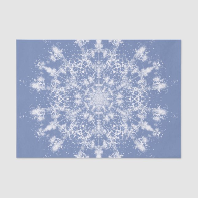 Papier Mousseline Flocon de neige fractionné en dentelle Abstraite s (Recto)