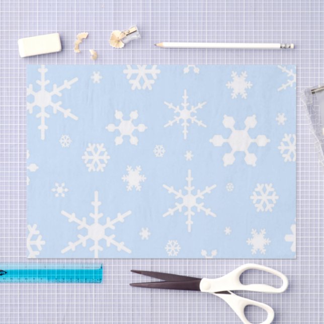 Papier Mousseline Flocons de neige (Artisanat)