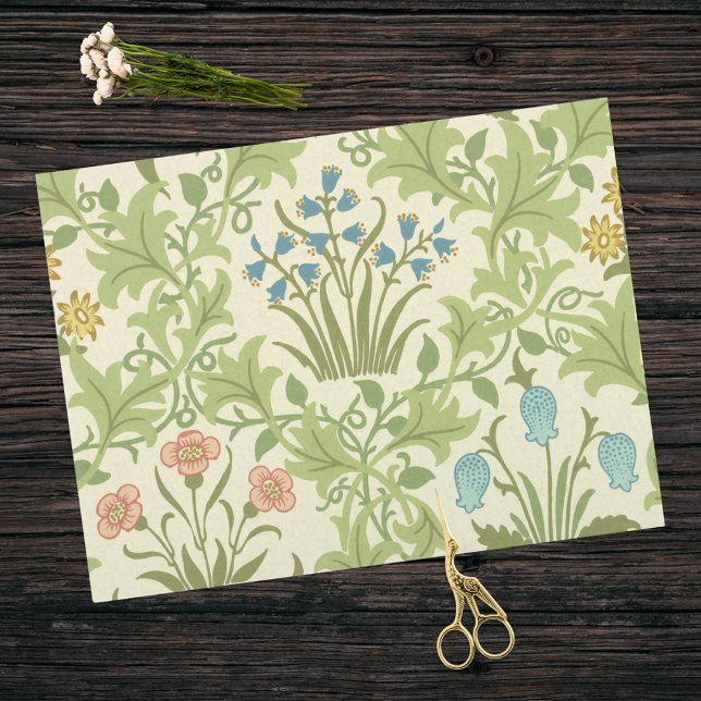 Papier Mousseline Floral Celandine Morris Motif par J.H. Dearle (Créateur téléchargé)