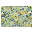 Floral jaune et bleu