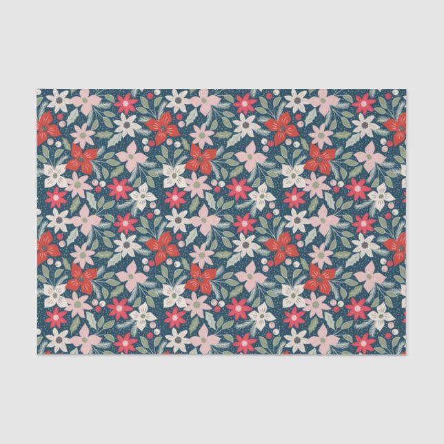 Papier Mousseline Floral moderne | Vacances (Recto)