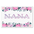 Floral Nana scinde Monogramme avec des petits-enfa