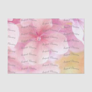 Papier Mousseline Floral Tissu Papier fleuriste Fleur rose