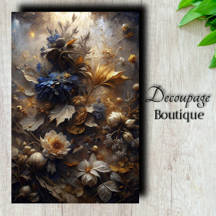 Papier Mousseline Flore Découpe Gilded Twilight