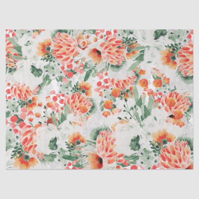 Papier Mousseline Flore tendance Fleur sauvage moderne (Recto)