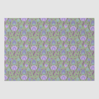 Papier Mousseline Folklore Floral Moderne // Mauve violet