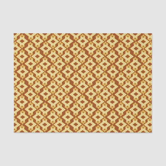 Papier Mousseline Fond d'écran Art Déco Motif, Brown doré (Recto)