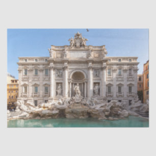 Papier Mousseline Fontaine de Trevi tôt le matin - Rome, Italie
