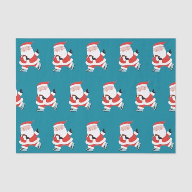 Papier Mousseline Football Noël Cadeau papier Tissu (Recto)