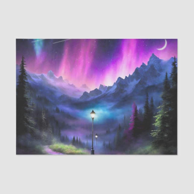 Papier Mousseline Forêt enchantée (Recto)