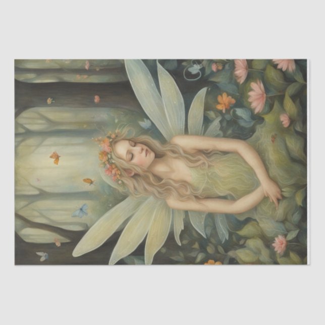 Papier Mousseline Forêt Enchantée : Un Découpage De Conte De Fée Whi (Recto)