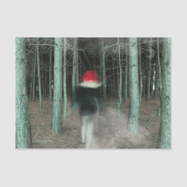 Papier Mousseline Forêt-rouge gothique moderne (Recto)