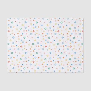 Papier Mousseline Formes géométriques Confetti coloré