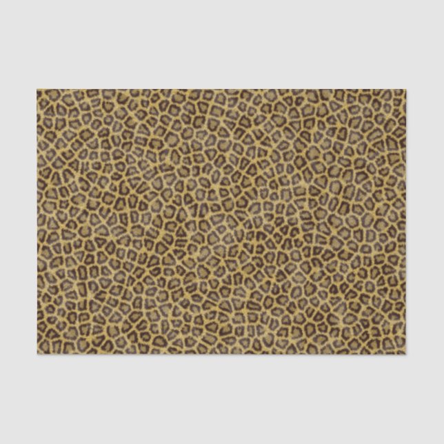 Papier Mousseline Fourrure de léopard (Recto)