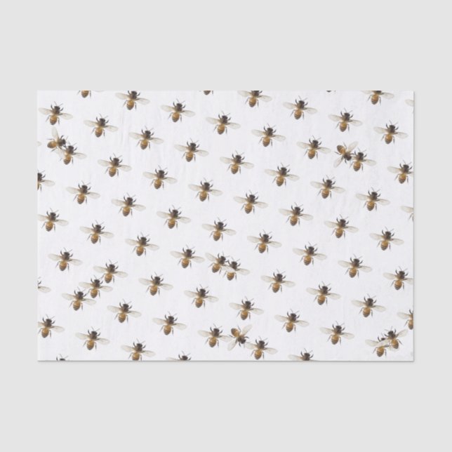 Papier Mousseline Fraîche du papier de tissus d'abeilles domestiques (Recto)