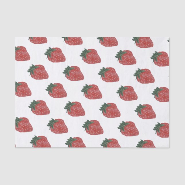 Papier Mousseline Fraise (Recto)