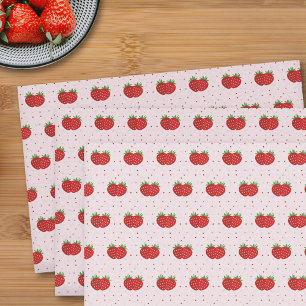 Papier Mousseline Fraise