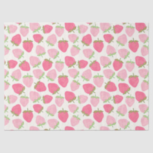 Papier Mousseline Fraise Rose Mignonne et Fruitée