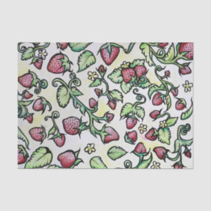 Papier Mousseline Fraises