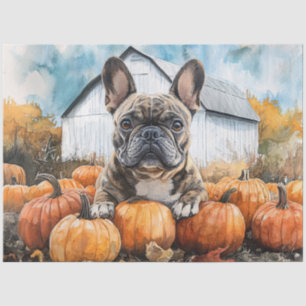 Papier Mousseline French Bulldog dans la page de découpage de patchs