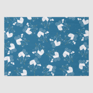 Papier Mousseline French Bulldog Theme Party - Baby shower Blue