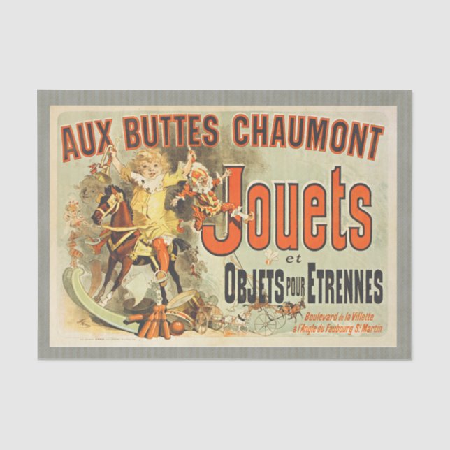 Papier Mousseline French Toy Joets Amis Poster vintage (Recto)