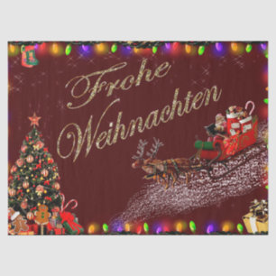 Papier Mousseline Frohe Weihnachten