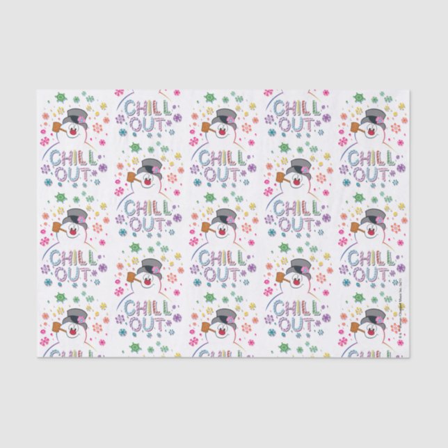 Papier Mousseline Frosty the Snowman™ | Couleurs arc-en-ciel "Refroi (Recto)
