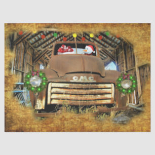 Papier Mousseline Frosty's Vintage GMC Truck Christmas Run
