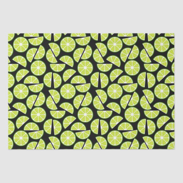 Papier Mousseline Fruit d'agrumes de lime verte (Recto)
