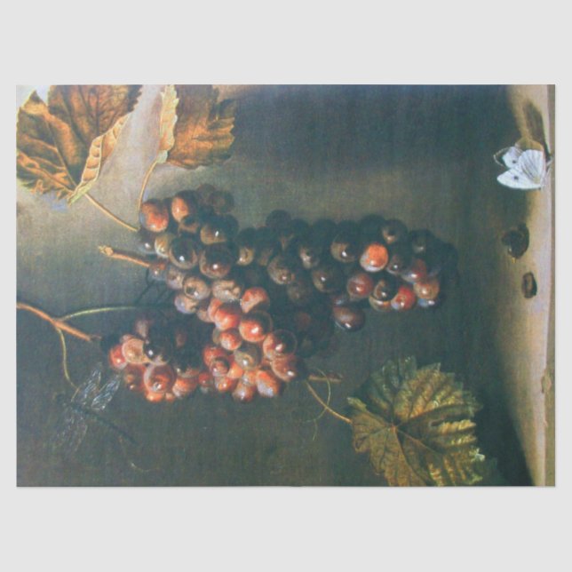 Papier Mousseline FRUITS DE SAISON, Raisins rouges PROSPÉRITÉ, Papil (Recto)