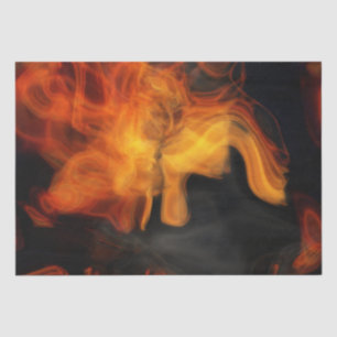 Papier Mousseline Fumée et flammes