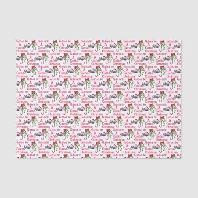 Papier Mousseline Funky Christmas Fishing ♫ Catfish Christmas (Recto)