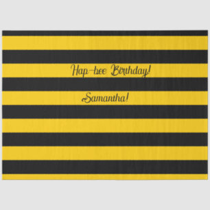 Papier Mousseline Funny Classic Bumble Bee Stripes Motif rayé