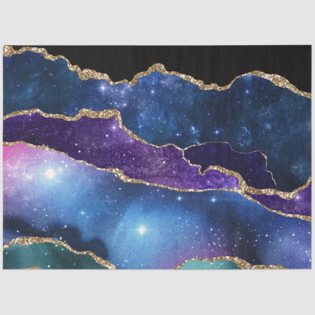 Papier Mousseline Galaxy Agate Series Design 14 (Recto)