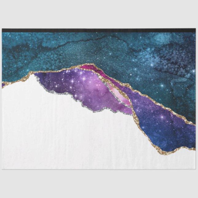 Papier Mousseline Galaxy Agate Series Design 6 (Recto)