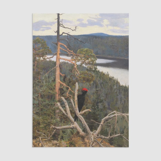 Papier Mousseline Gallen-Kallela - Grand pic noir 1894 (Créateur téléchargé)