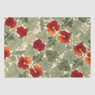 Papier Mousseline Gamme de motif Nasturtium