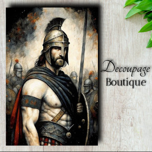 Papier Mousseline Gardien Stoïque Découpage