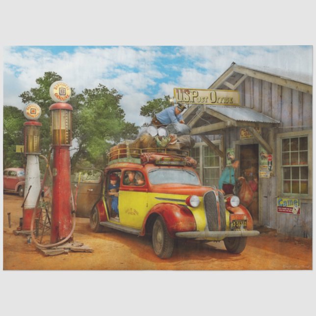 Papier Mousseline Gare-essence - Livraison fraîche à Pie Town 1940 (Recto)