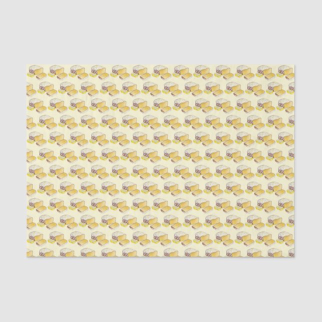 Papier Mousseline Gâteau citron Pound Pâte de gâteau Cuisine britann (Recto)