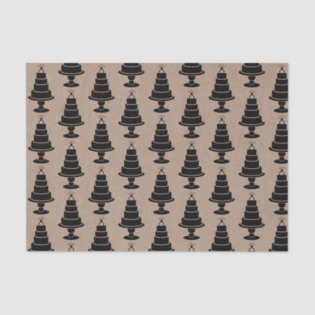 Papier Mousseline Gâteau mariage (Recto)