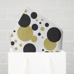 Papier Mousseline Gatsby Gold Mariage Sparkle Polka Dot Party